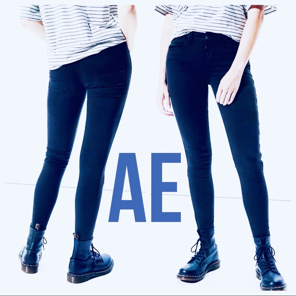 AE SuperStretch Jegging Deep Dark Blue 4 L 4 Long